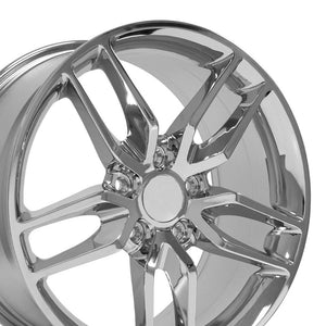 OE Wheels Replica CV27B Chrome 18x8.5 +56 5x120.65mm 70.3mm - Wheelwiz