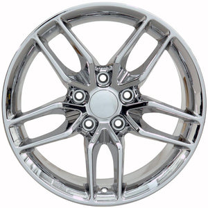 OE Wheels Replica CV27B Chrome 19x10.0 +79 5x120.65mm 70.3mm - Wheelwiz