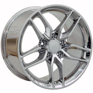 OE Wheels Replica CV27B Chrome 19x10.0 +79 5x120.65mm 70.3mm - Wheelwiz