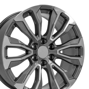 OE Wheels Replica CV30 Gunmetal Machined 22x9.0 +28 6x139.7mm 78.1mm - Wheelwiz
