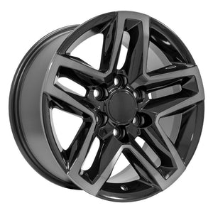 OE Wheels Replica CV34B Black Machined with Tinted Clear 18x8.5 +26 6x139.7mm 78.1mm - Wheelwiz