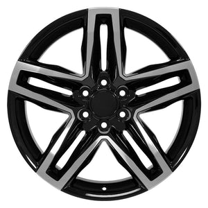 OE Wheels CV34B Gloss Black Machined 22x9 +26 6x139.7|N/Amm 78.1mm - Wheelwiz