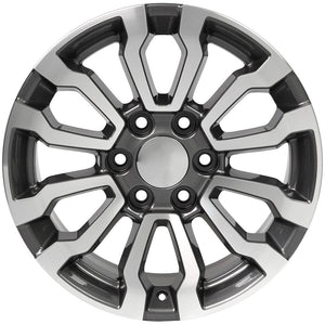 OE Wheels Replica CV35 Gunmetal Machined 18x8.5 +24 6x139.7mm 78.1mm - Wheelwiz