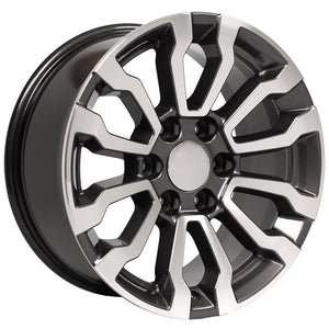 OE Wheels Replica CV35 Gunmetal Machined 18x8.5 +24 6x139.7mm 78.1mm - Wheelwiz