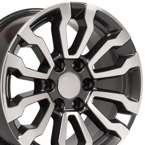 OE Wheels Replica CV35 Gunmetal Machined 18x8.5 +24 6x139.7mm 78.1mm - Wheelwiz