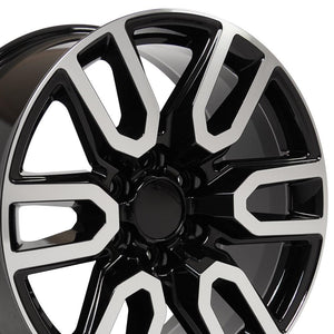 OE Wheels CV36 Gloss Black Machined 20x9 +28 6x139.7|N/Amm 78.1mm - Wheelwiz