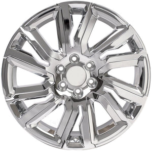 OE Wheels Replica CV39 Chrome with Chrome Insert 22x9.0 +28 6x139.7mm 78.1mm - Wheelwiz