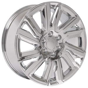 OE Wheels Replica CV39 Chrome with Chrome Insert 22x9.0 +28 6x139.7mm 78.1mm - Wheelwiz