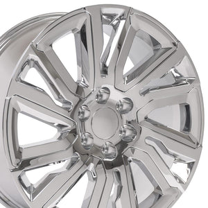 OE Wheels Replica CV39 Chrome with Chrome Insert 22x9.0 +28 6x139.7mm 78.1mm - Wheelwiz