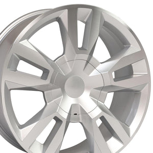 OE Wheels Replica CV40 Silver Machined 22x9.0 +24 6x139.7mm 78.1mm - Wheelwiz