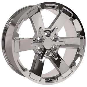 OE Wheels Replica CV41B Chrome 22x9.0 +24 6x139.7mm 78.1mm - Wheelwiz