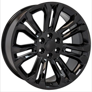 OE Wheels Replica CV43 Gloss Black 22x9.0 +24 6x139.7mm 78.1mm - Wheelwiz