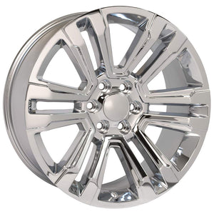 OE Wheels Replica CV44 Chrome 22x9.0 +24 6x139.7mm 78.1mm