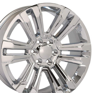 OE Wheels Replica CV44 Chrome 22x9.0 +24 6x139.7mm 78.1mm