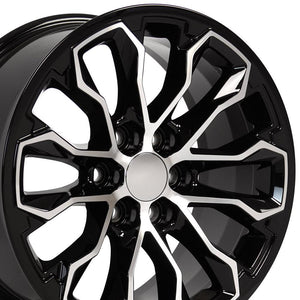 OE Wheels Replica CV54 Black Machined 17x8.0 +33 6x120mm 66.9mm - Wheelwiz