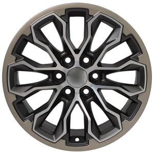 OE Wheels Replica CV54 Satin Gunmetal Machined Face 17x8.0 +33 6x120mm 66.9mm - Wheelwiz