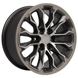 OE Wheels Replica CV54 Satin Gunmetal Machined Face 17x8.0 +33 6x120mm 66.9mm - Wheelwiz