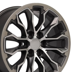 OE Wheels Replica CV54 Satin Gunmetal Machined Face 17x8.0 +33 6x120mm 66.9mm - Wheelwiz