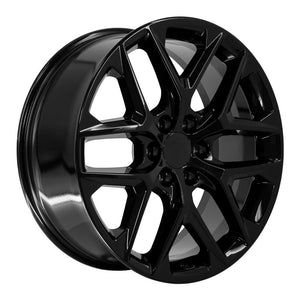 OE Wheels CV62 Gloss Black 22x9 +28 6x139.7|N/Amm 78.1mm - Wheelwiz