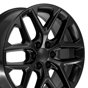 OE Wheels CV62 Satin Black 22x9 +28 6x139.7|N/Amm 78.1mm - Wheelwiz