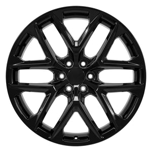OE Wheels CV62 Gloss Black 24x10 +28 6x139.7|N/Amm 78.1mm - Wheelwiz