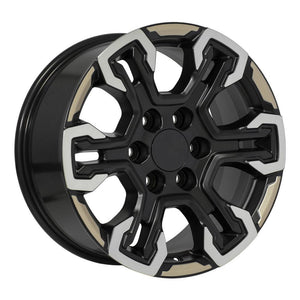 OE Wheels CV65 Satin Black Machined Face - Two Tone 18x8.5 +26 6x139.7|N/Amm 78.1mm - Wheelwiz