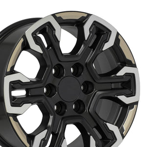 OE Wheels CV65 Satin Black Machined Face - Two Tone 18x8.5 +26 6x139.7|N/Amm 78.1mm - Wheelwiz