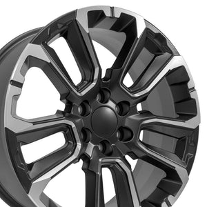OE Wheels Replica CV68 Satin Black with Milled Edge 22x9.0 +28 6x139.7mm 78.1mm