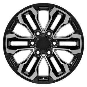 OE Wheels CV69 Gloss Black Machined 18x8.5 +26 6x139.7|N/Amm 78.1mm - Wheelwiz