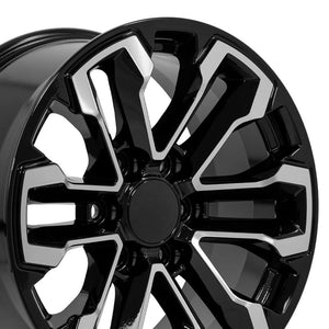 OE Wheels CV69 Gloss Black Machined 18x8.5 +26 6x139.7|N/Amm 78.1mm - Wheelwiz