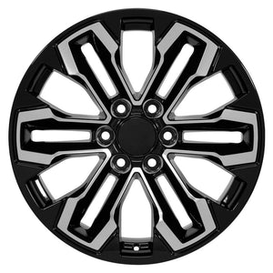 OE Wheels CV69 Gloss Black Machined 20x9 +26 6x139.7|N/Amm 78.1mm - Wheelwiz