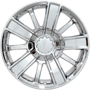 OE Wheels Replica CV77 Chrome 20x9.0 +27 6x139.7mm 78.1mm