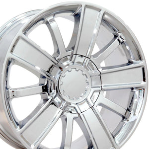 OE Wheels Replica CV77 Chrome 20x9.0 +27 6x139.7mm 78.1mm