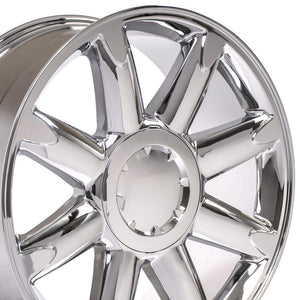 OE Wheels Replica CV85 Chrome 20x8.5 +31 6x139.7mm 78.1mm