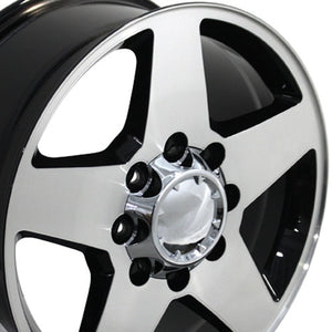 OE Wheels Replica CV91A Black Machined 20x8.5 +12 8x165.1mm 116.7mm