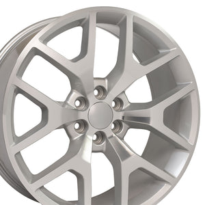 OE Wheels Replica CV92 Silver Machined 24x10.0 +31 6x139.7mm 78.1mm - Wheelwiz
