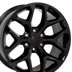 OE Wheels Replica CV98 Gloss Black 22x9.0 +24 6x139.7mm 78.1mm - Wheelwiz