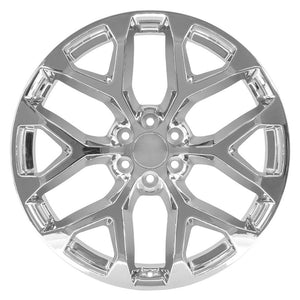 OE Wheels Replica CV98B Chrome 24x10.0 +24 6x139.7mm 78.1mm