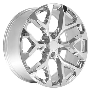 OE Wheels Replica CV98B Chrome 24x10.0 +24 6x139.7mm 78.1mm