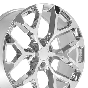 OE Wheels Replica CV98B Chrome 24x10.0 +24 6x139.7mm 78.1mm