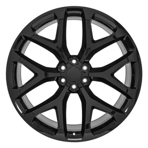OE Wheels Replica CV98B Gloss Black 26x10.0 +24 6x139.7mm 78.1mm - Wheelwiz