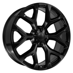 OE Wheels Replica CV98B Satin Black 26x10.0 +24 6x139.7mm 78.1mm