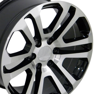OE Wheels Replica CV99 Black Machined 22x9.0 +31 6x139.7mm 78.1mm - Wheelwiz