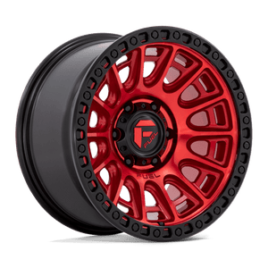 Fuel Offroad D834 CYCLE Candy Red W/ Black Ring 17x8.5 +25 6x139.7mm 106.1mm - Wheelwiz