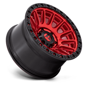 Fuel Offroad D834 CYCLE Candy Red W/ Black Ring 17x9 +1 6x139.7mm 106.1mm - Wheelwiz