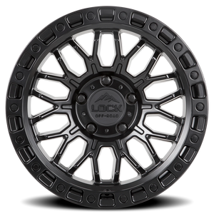 Lock Offroad Combat Matte Black W/ Matte Black Ring 20x10 +18 8x170mm 125.2mm