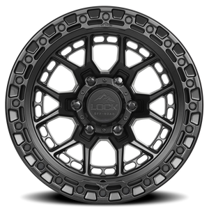 Lock Offroad Commando Matte Black W/ Matte Black Ring 17x9 0 5x127mm 71.5mm