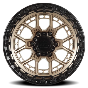 Lock Offroad Commando Matte Bronze W/ Matte Black Ring 20x10 +18 8x165.1mm 125.2mm