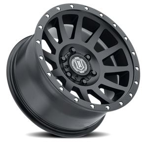 Icon Alloys Compression Satin Black 17x8.5 +25 6x139.7mm 95.1mm