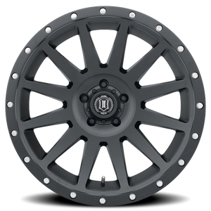 Icon Alloys Compression Satin Black 20x10 -19 5x150mm 110.1mm